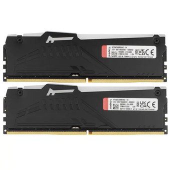  ОЗУ Kingston Fury Beast Black RGB KF556C36BBEAK2-64 64GB DDR5 5600 EXPO Non-ECC Unbuffered DIMM (Kit 2*32gb) 2RX8 36-38-38 1.25V 288-pin 16Gbit 