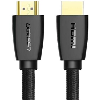  Кабель UGREEN HD118 40409 High-End HDMI Cable with Nylon Braid 1.5m Black 