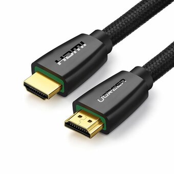  Кабель UGREEN HD118 40409 High-End HDMI Cable with Nylon Braid 1.5m Black 