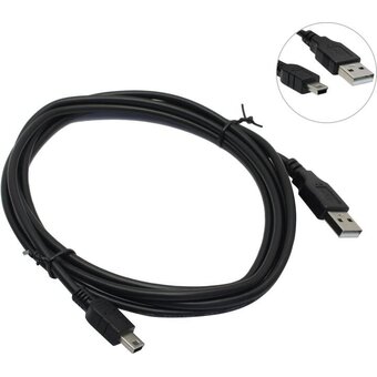  Кабель TELECOM TC6911BK-1.8M USB2/Mini USB 1.8m 