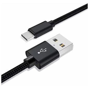  Кабель XIAOMI Mi Braided USB Type-C Cable 100cm Black SJV4109GL 