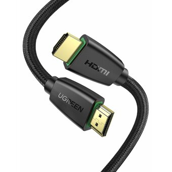 Кабель UGREEN HD118 40409 High-End HDMI Cable with Nylon Braid 1.5m Black 