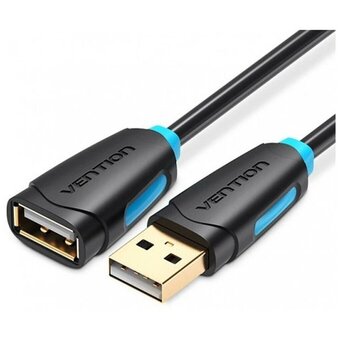 Кабель удлинитель Vention CBCBJ USB 2.0 AM/AF 5м чёрный 