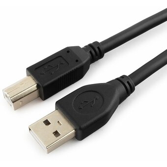  Кабель Gembird Cablexpert CCF2-USB2-AMBM-15 USB 2.0 Pro, AM/BM, 4.5м, экран,2феррит.кольца, черный, пакет 