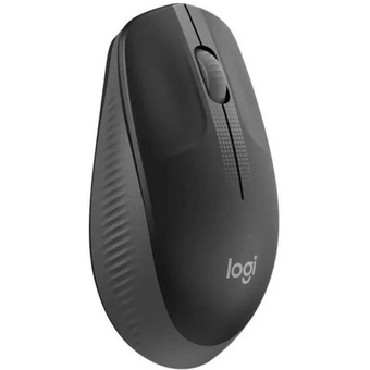  Мышь Logitech M190 (910-005913) черный/темно-серый оптическая (1000dpi) беспроводная USB (2but) 