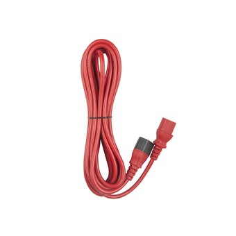  Шнур Hyperline PWC-IEC13-IEC14 (PWC-IEC13-IEC14-5.0-RD) для блока питания IEC 320 C13 вилка C14 5м красный 