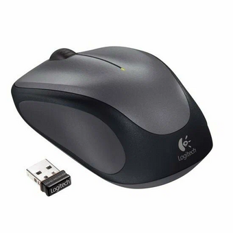  Мышь Logitech M235n (910-007129) серый/черный оптическая (1000dpi) беспроводная USB для ноутбука (2but) 