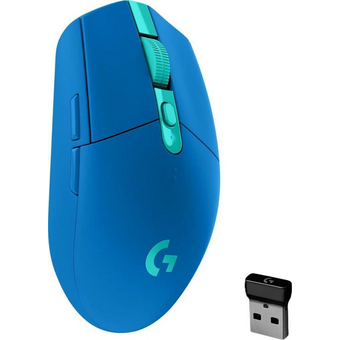  Мышь Logitech G304 Lightspeed (910-006016) оптическая (12000dpi) беспроводная USB (5but) синий 