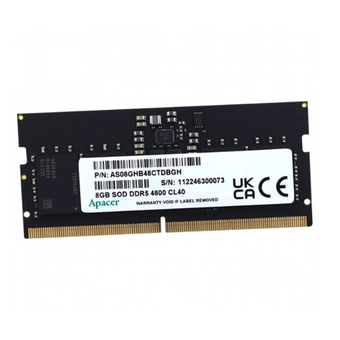  ОЗУ Apacer AS08GHB48CTDBGH/FS.08G2A.RTH DDR5 8GB 4800MHz SO-DIMM (PC5-38400) CL40 1.1V (Retail) 1024*16 