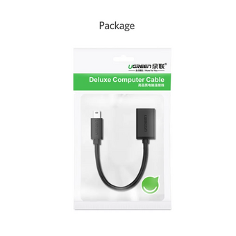  Кабель UGREEN US249 10383 Mini USB Male to USB Female OTG Cable Black 