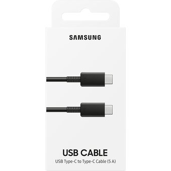  Кабель SAMSUNG EP-DN97 USB-C-USB-C 1m 5A5 Черный EP-DN975BBEGWW 