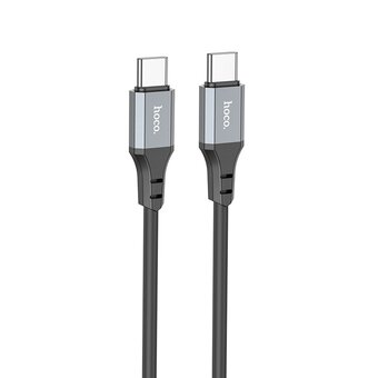  Дата-кабель HOCO X92 Honest 60W silicone Type-C + Type-C 3м черный 