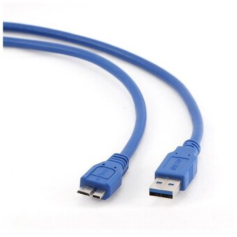  Кабель Gembird Cablexpert CCP-mUSB3-AMBM-0.5M USB 3.0 Pro, AM/microBM 9P, 0.5м, экран, синий 