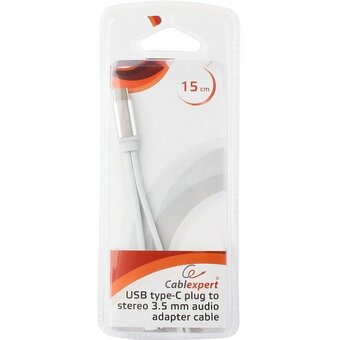  Переходник Cablexpert CCA-UC3.5F-02-W USB USB Type-C/Jack3.5 F+ Type-C F 
