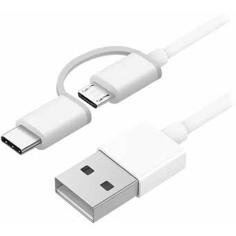  Кабель XIAOMI Mi 2-in-1 USB Cable Micro-USB to Type-C 100cm SJV4082TY 