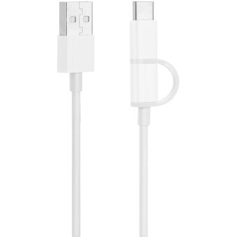  Кабель XIAOMI Mi 2-in-1 USB Cable Micro-USB to Type-C 100cm SJV4082TY 
