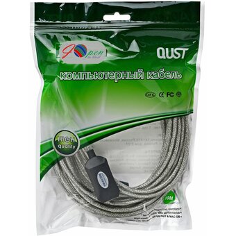  Кабель AOPEN ACU823-10m USB2 AM-AF 10m 