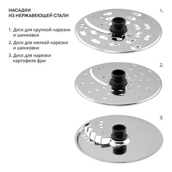  Кухонный комбайн Galaxy Line GL 2314 серый 