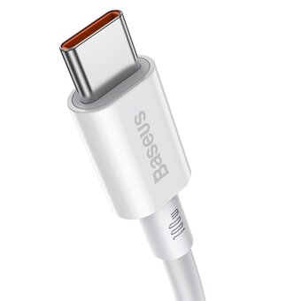  Дата-кабель Baseus Superior (CATYS-C02) Fast Charging Type-C to Type-C 100W 2m White 