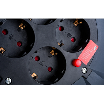  Кабельный барабан Electraline Fixed Panel 49076, 4 гнезда, кабель ПВС 3x1,0-4М 