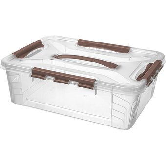  Ящик для хранения универсальный Econova Grand Box 433200314 с замками и ручкой 10л 