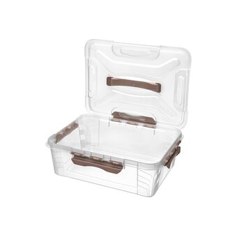  Ящик для хранения универсальный Econova Grand Box 433200314 с замками и ручкой 10л 