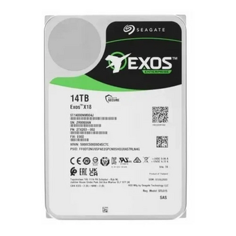  HDD Seagate Exos X18 ST14000NM008J  3.5" 14TB SAS 12Gb/s, 7200rpm, 256MB, 512e/4kn 