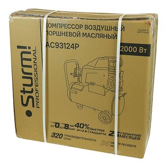  Воздушный компрессор Sturm! AC93124P Professional 