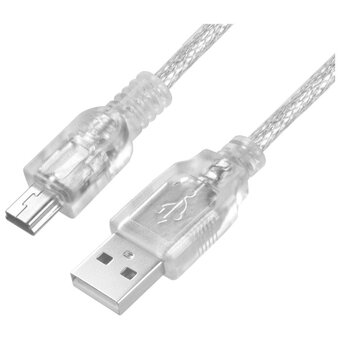  Кабель Greenconnect GCR-UM1M5P-BD2S-5.0m mini USB 2.0 прозрачный 