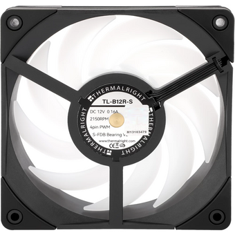  Вентилятор Thermalright TL-B12R-S ARGB черный 4-pin 28.1dB 205gr Ret 
