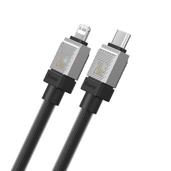  Дата-кабель Baseus CoolPlay (CAKW000001) Fast Charging Type-C to iP 20W 1m Black 