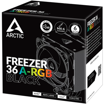  Вентилятор Arctic Cooling Arctic Freezer 36 A-RGB (ACFRE00124A) (Black) - Retail (Intel LGA 1851, LGA 1700 AMD AM5, AM4) 