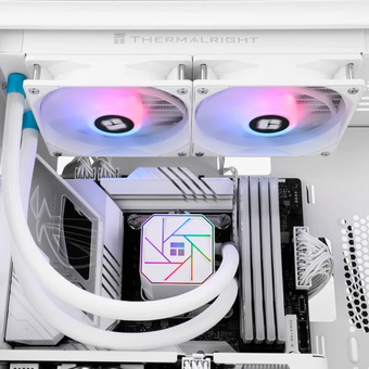  СВО Thermalright Aqua Elite 240 V3 ARGB (A-Elite-WH-240-ARGB-V3) Soc-AM5/AM4/1151/1200/2066/1700 белый 4-pin 25.6dB Al Ret 