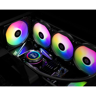  СВО ID-COOLING SL360 XE LGA20XX/1700/1200/115X/AM5/AM4 (TDP 350W, PWM, LCD Display, Triple ARGB Fan 120mm) Ret 