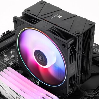  Кулер Thermalright Assassin Spirit 120 ARGB (AS120-Evo) Soc-AM5/AM4/1151/1200/1700 черный 4-pin 25.6dB Al+Cu 700gr Ret 