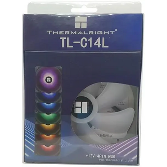  Вентилятор Thermalright TL-C14L-RGB 4-pin 26.6dB 160gr LED Ret 