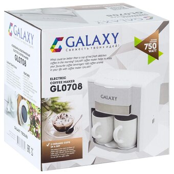  Кофеварка капельная Galaxy Line GL 0708 белый 