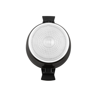  Кастрюля Polaris Monolit 24C 4л. d=24см с крышкой черный (015249) 