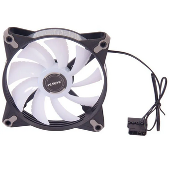  Вентилятор ALSEYE FB120-B Fan Dimensions 120*120*25 Fan flade 9pcs，white Voltage DC 12V Current 0.27A Power 3.24W Fan speed 1000RPM±10% Air Flow 