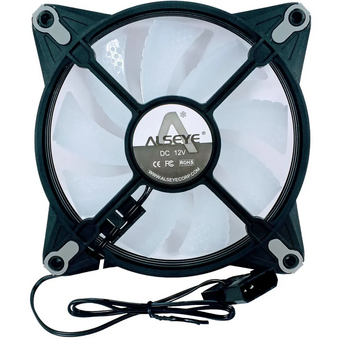  Вентилятор ALSEYE FB120-B Fan Dimensions 120*120*25 Fan flade 9pcs，white Voltage DC 12V Current 0.27A Power 3.24W Fan speed 1000RPM±10% Air Flow 