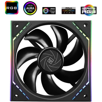  Вентилятор Thermalright TL-M12, ARGB черный 4-pin 23.2dB 175gr Ret 