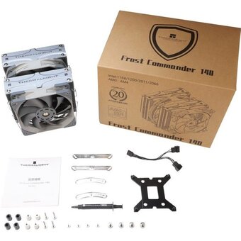  Кулер Thermalright Frost Commander 140 (FC-140) Soc-AM5/AM4/1151/1200/2066/2011/1700 4-pin 29.6dB Al+Cu 1000gr Ret 
