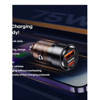  АЗУ REMAX RCC360 Walking 75W PD+QC 1C+1A Fast Car Charger черный 