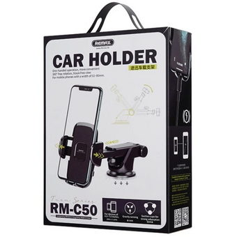  Автомобильный держатель REMAX RM-C50 Tuxn Series Car Holder черный 