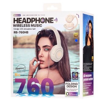  Наушники полноразмерные bluetooth REMAX RB-760HB Bincorui Series Wireless Music Headphone синий 