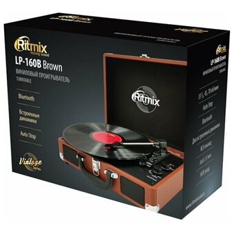  Виниловый проигрыватель RITMIX LP-160B 