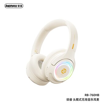  Наушники полноразмерные bluetooth REMAX RB-760HB Bincorui Series Wireless Music Headphone белый 