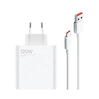  СЗУ Xiaomi 120W GaN 1 USB-A Charger set with cabel Type-C EU (MDY-13-EE) 