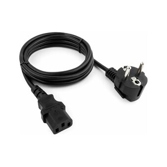  Кабель питания Cablexpert PC-186-VDE Schuko- C13 VDE 10А 1.8м черный 