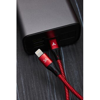  Кабель Accesstyle CL30-F100M Red-Black 